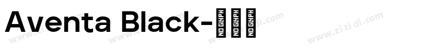 Aventa Black字体转换